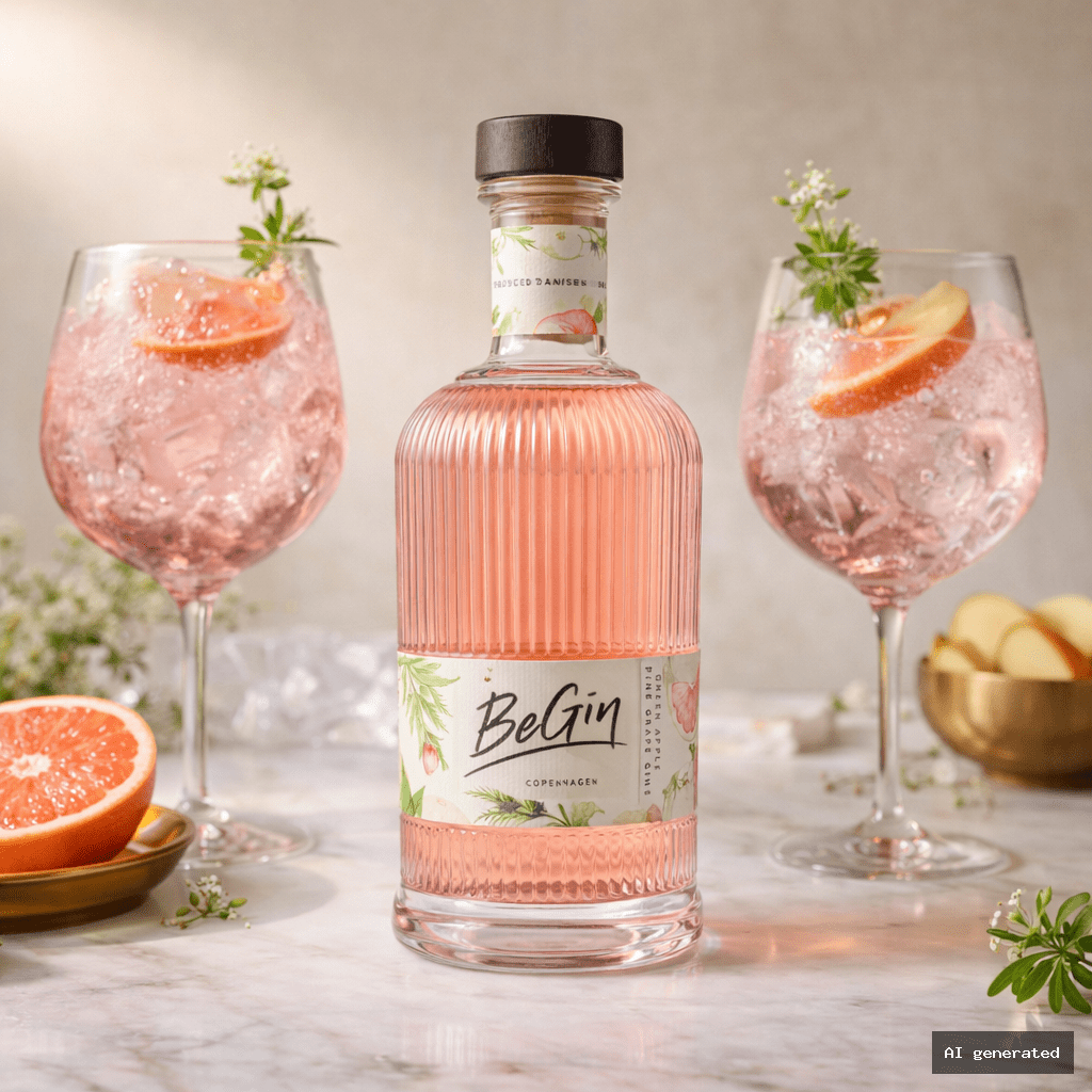 Begin CPH Pink Grape & Apple Gin 4 Begin CPH Pink Grape & Apple Gin - Billede 4